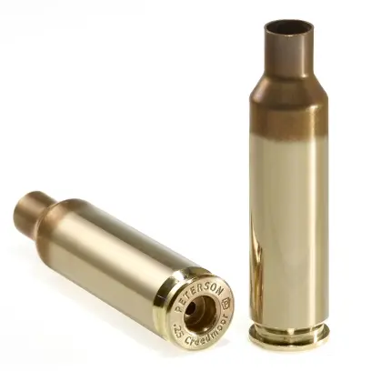 Nábojnice Peterson Match-Grade ráže .25 Creedmoor LRP (Large Rifle Primer) se žíhaným krčkem (50 ks). Vyrobené v USA s důrazem na přesnost, minimální výrobní odchylky a dlouhou životnost.